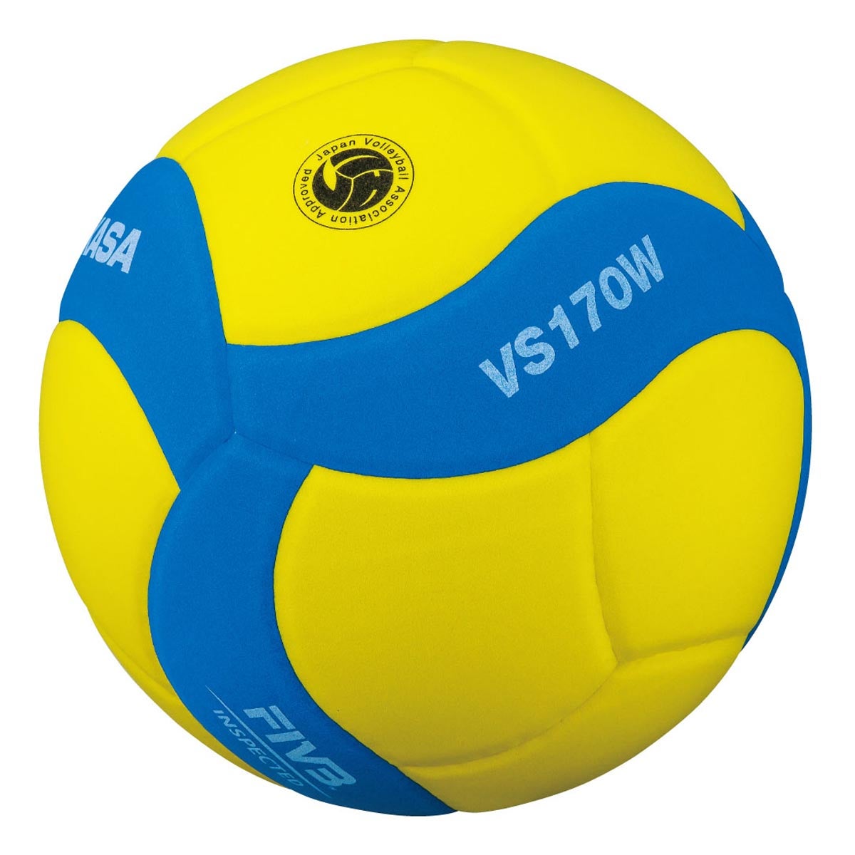 ミカサ MIKASA FIVB 公認スマイルバレー 5号 VS170W-Y-BL イエロー×ブルー バレーボール ボール 商品外観