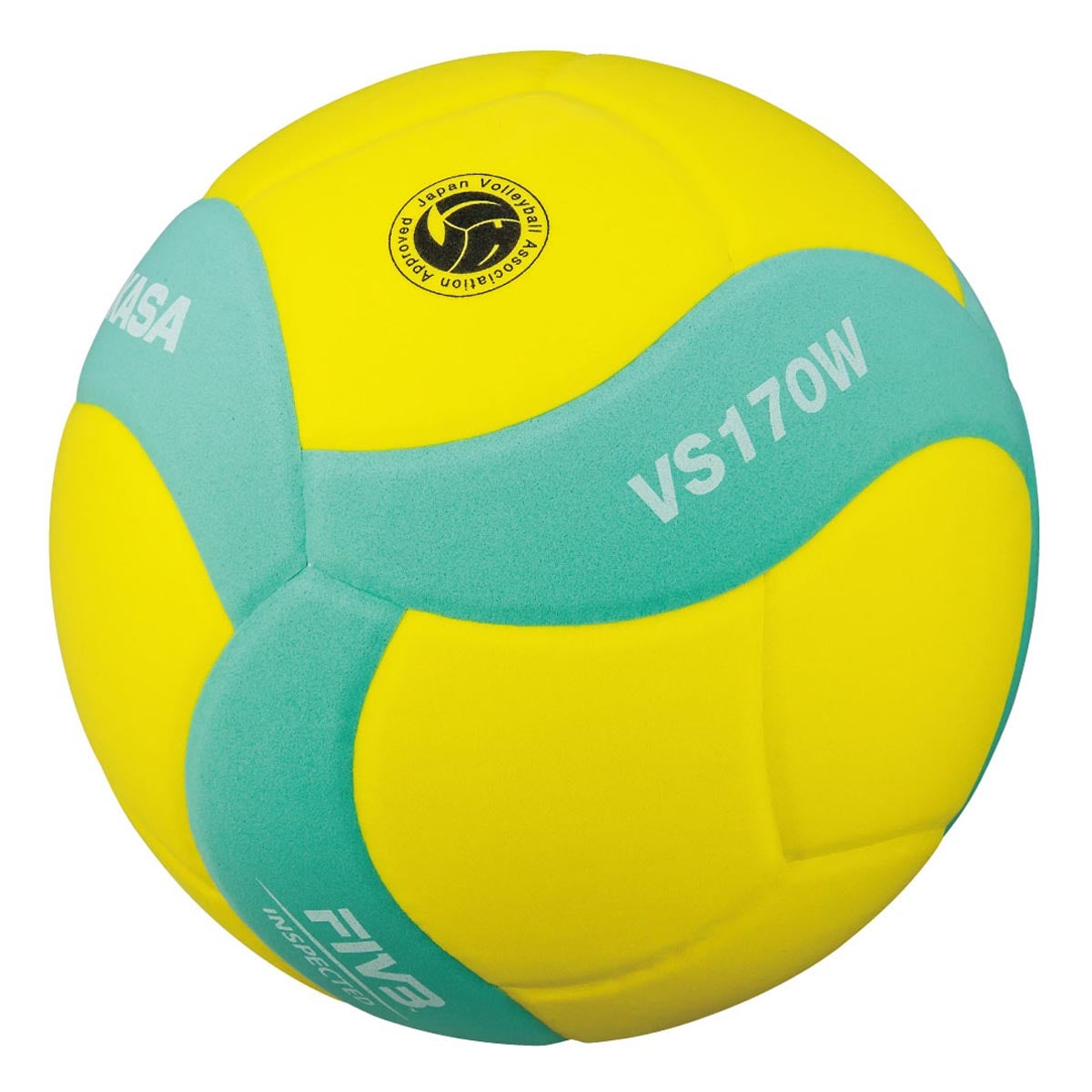 ミカサ MIKASA FIVB 公認スマイルバレー 5号 VS170W-Y-G イエロー×グリーン バレーボール ボール 商品外観
