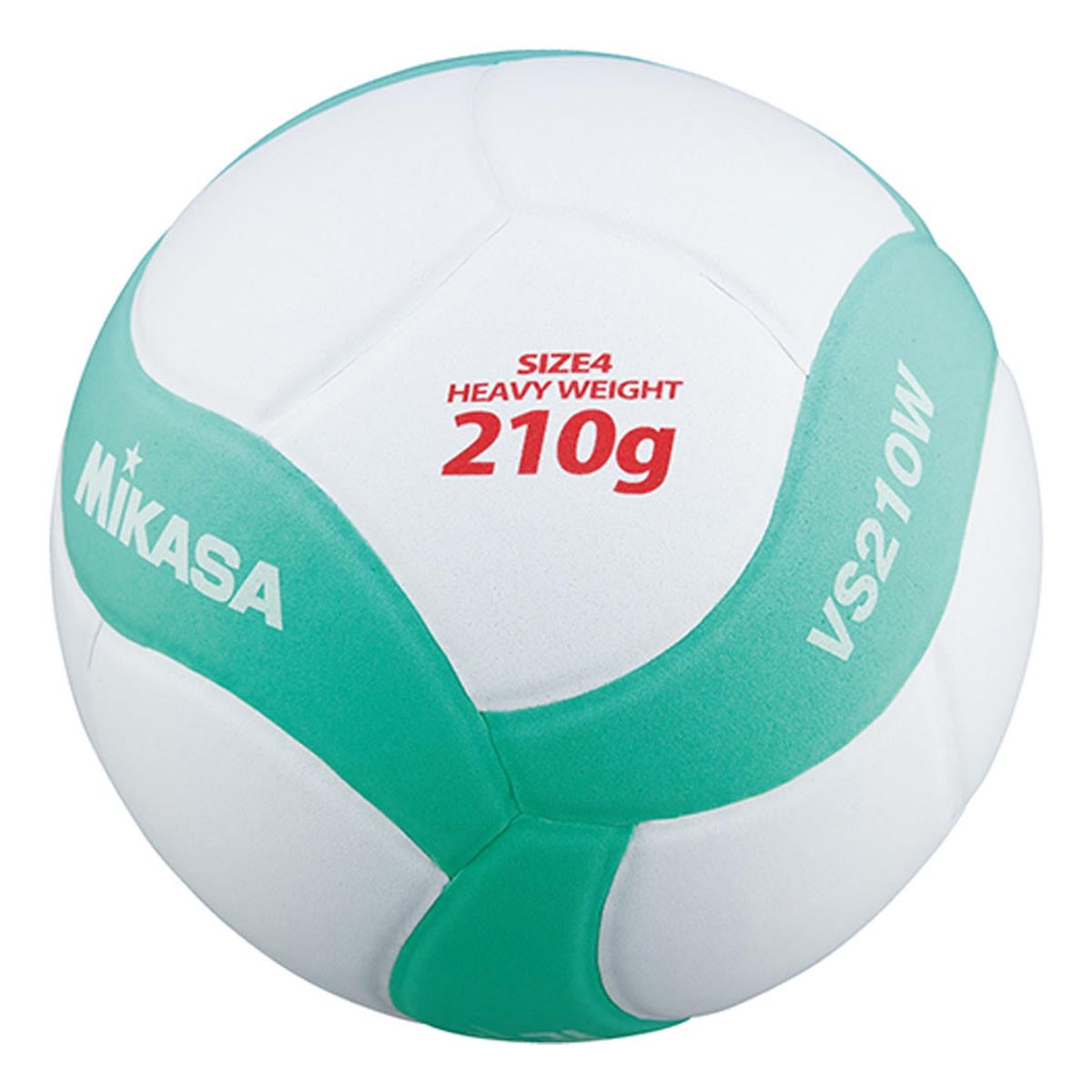 ミカサ MIKASA　レッスンバレー練習球 4号 VS210W-W-G ホワイト×グリーン ホワイト×グリーン