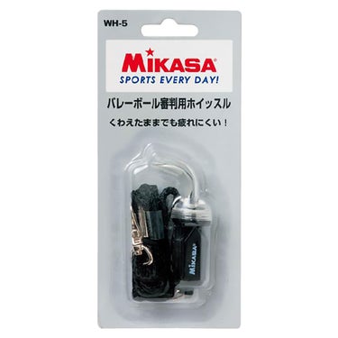 ミカサ MIKASA 審判用グッズ ホイッスル プラ六角笛 WH5 ブラック（BK） 商品外観