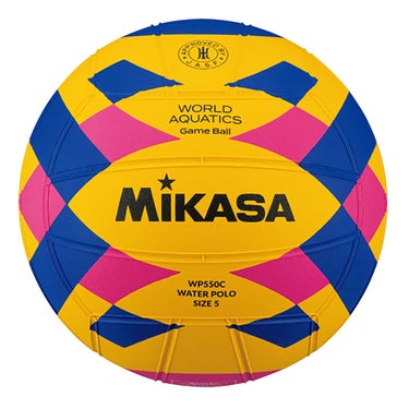 ミカサ MIKASA　水球 検定球5号 男子用 WP550C イエロー/ブルー/ピンク イエロー/ブルー/ピンク