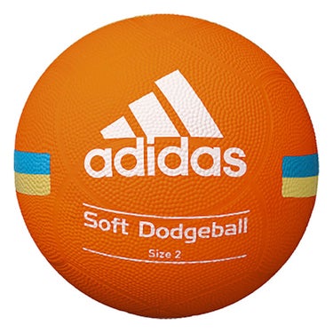 アディダス adidas　ソフトドッジボール 2号 AD212OR オレンジ オレンジ