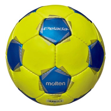 モルテン molten ペレーダトレーニング 3号球 F3K9200-YB ライトイエロー×メタリックブルー サッカーボール ボール 正面