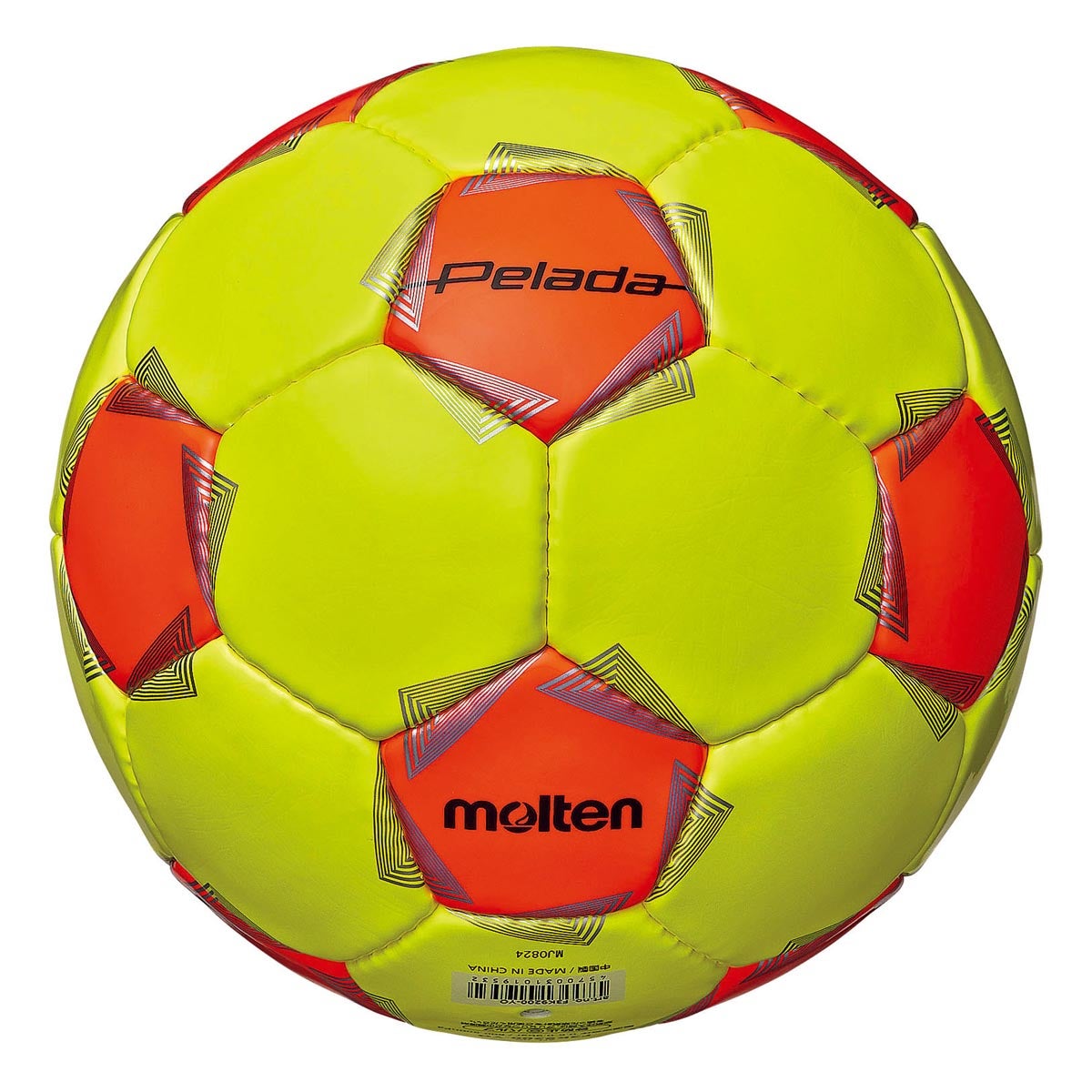 モルテン molten ペレーダトレーニング 3号球 F3K9200-YO ライトイエロー×蛍光オレンジ サッカーボール ボール 正面