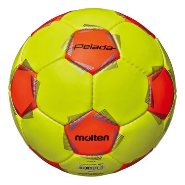 モルテン molten ペレーダトレーニング 3号球 F3K9200-YO ライトイエロー×蛍光オレンジ サッカーボール ボール 正面
