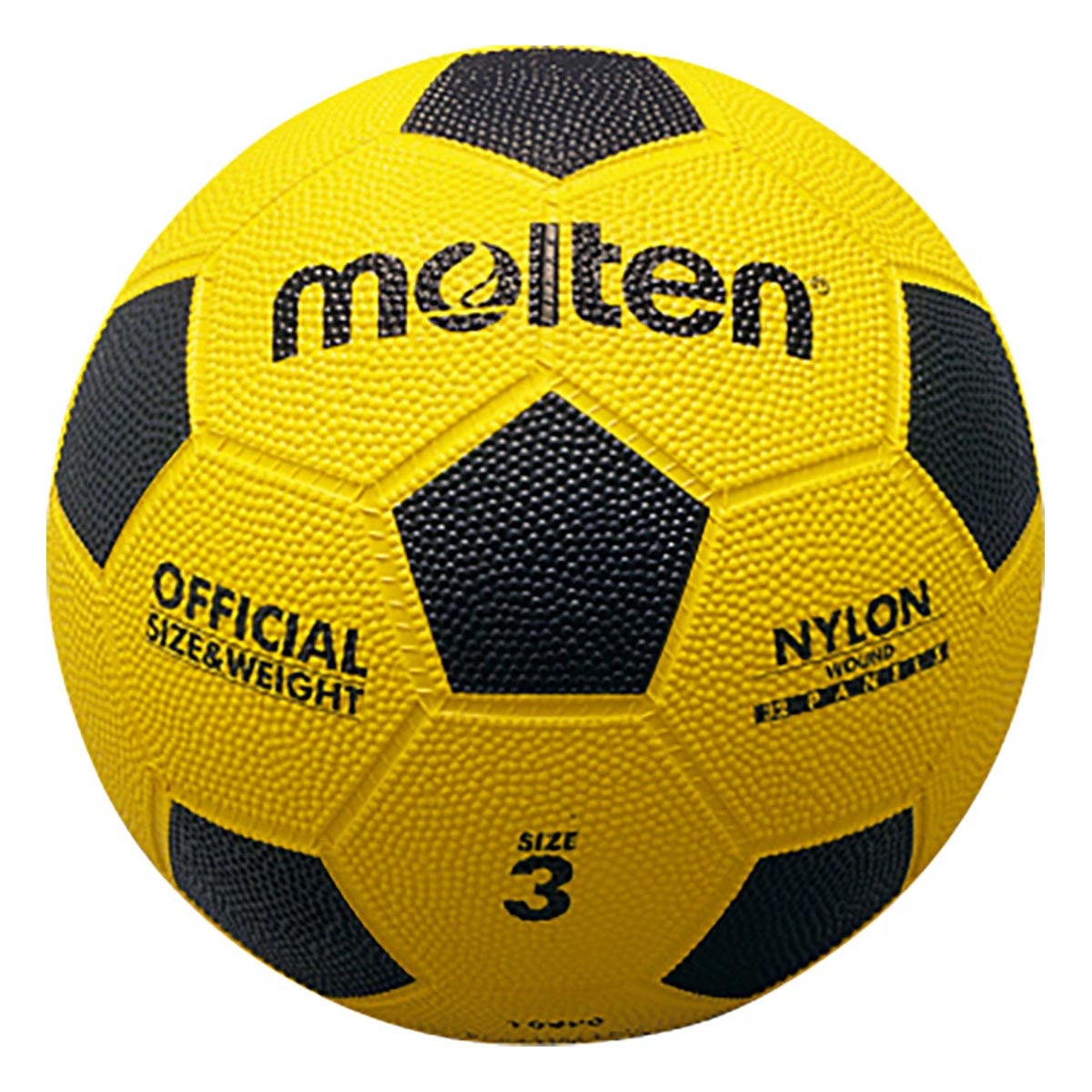 モルテン molten　亀甲ゴムサッカー 3号球 F3Y 黄×黒　 黄×黒