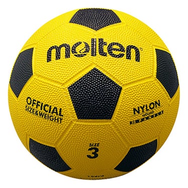モルテン molten　亀甲ゴムサッカー 3号球 F3Y 黄×黒　 黄×黒