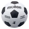 モルテン molten　亀甲ゴムサッカー 4号球 F4W 白×黒　 白×黒