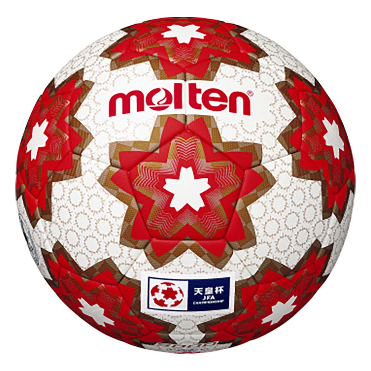モルテン MOLTEN　天皇杯 試合球 5号球 F5E5000H レッド レッド