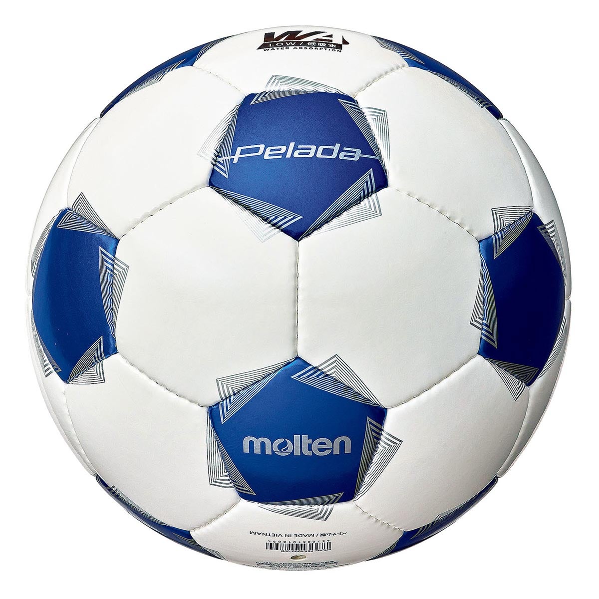 モルテン molten ペレーダ 4000 5号 F5K4000-WB 白青 サッカーボール ボール 正面