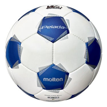モルテン molten ペレーダ 4000 5号 F5K4000-WB 白青 サッカーボール ボール 正面