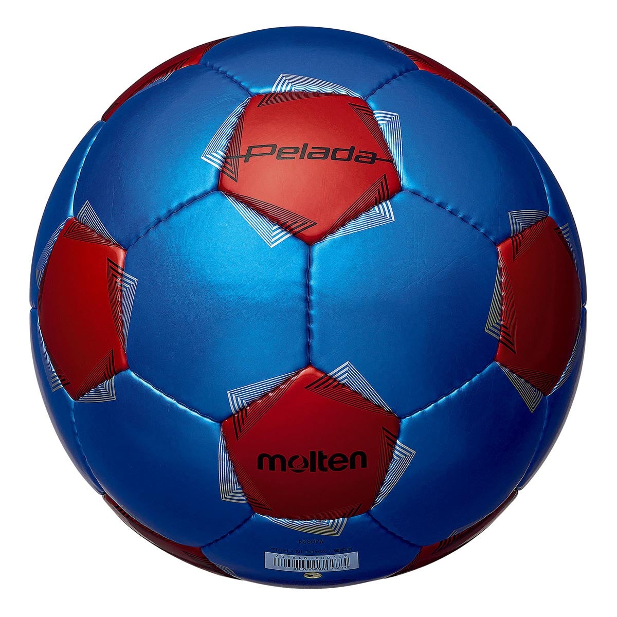 モルテン molten ペレーダ3000 フットサル 4号球 F9K3000-BR メタリックブルー×メタリックレッド サッカーボール ボール 正面