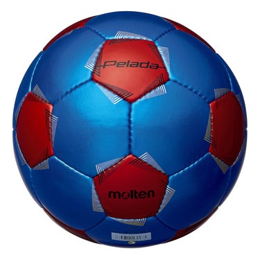 モルテン molten ペレーダ3000 フットサル 4号球 F9K3000-BR メタリックブルー×メタリックレッド サッカーボール ボール 正面