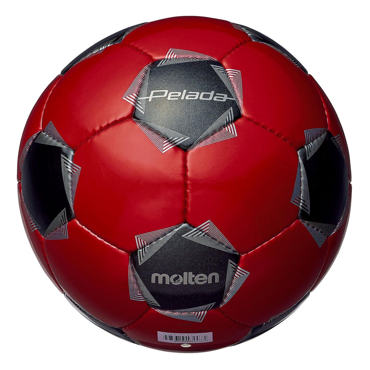 モルテン molten ペレーダ3000 フットサル 4号球 F9K3000-RK メタリックレッド×メタリックブラック サッカーボール ボール 正面