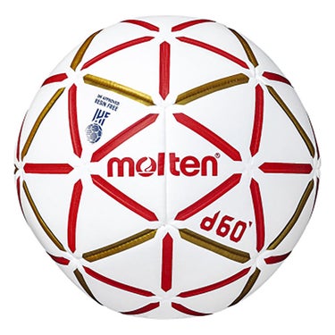 モルテン molten　ハンドボール d60 2号球 H2D4000-RW ホワイト×レッド ホワイト×レッド