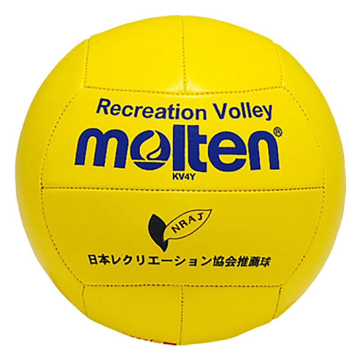 モルテン molten　レクリエーションバレーボール 軽量4号球 KV4Y Y黄　 Y黄