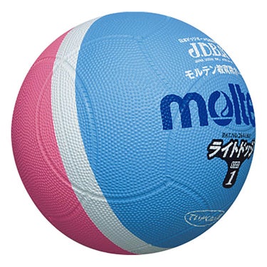 モルテン molten　ライトドッジボール 軽量1号球 SLD1PSK サックス×ピンク　 サックス×ピンク