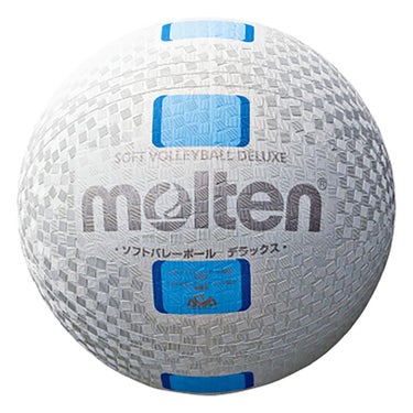 モルテン molten　ソフトバレーボールデラックス S3Y1500-WC 白シアン　 白シアン