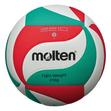 モルテン molten　バレーボール2210軽量4号 210 V4M2210L21 白×赤×緑 白×赤×緑