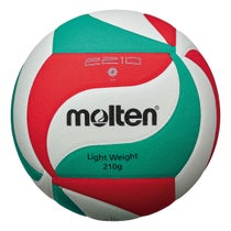 モルテン molten バレーボール2210軽量4号 210 V4M2210L21 白×赤×緑 白×赤×緑