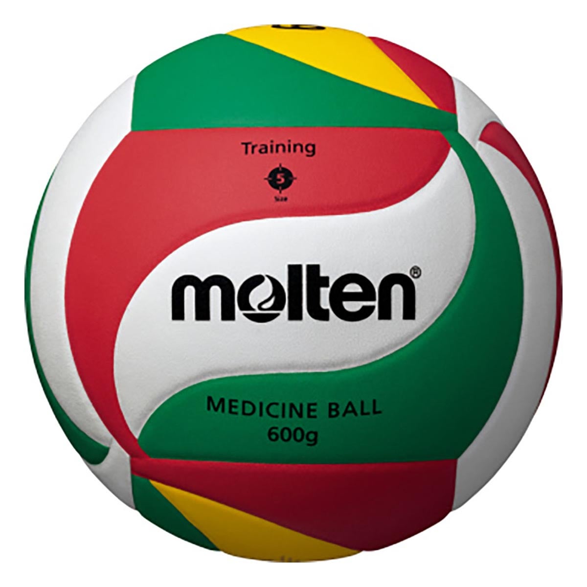 モルテン molten　メディシンボール600g 5号球 V5M9000-M6 白×赤×緑　 白×赤×緑