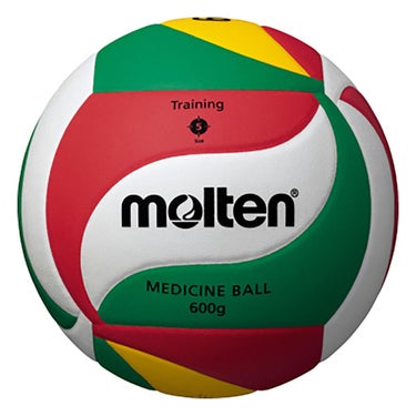 モルテン molten　メディシンボール600g 5号球 V5M9000-M6 白×赤×緑　 白×赤×緑