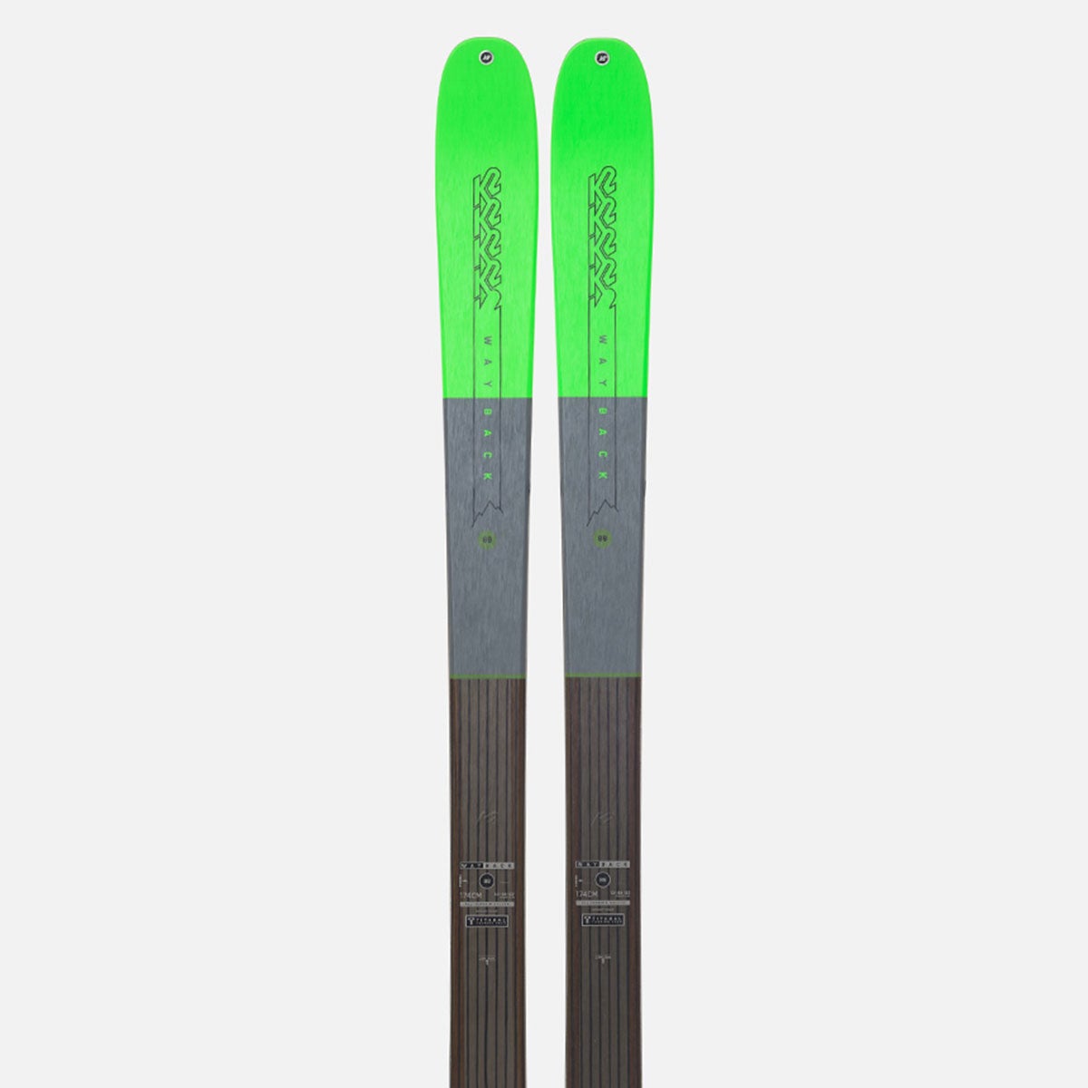 ケーツー K2 WAYBACK 89 ウェイバック 89 スキー板 単品 2025-2026 商品外観 正面
