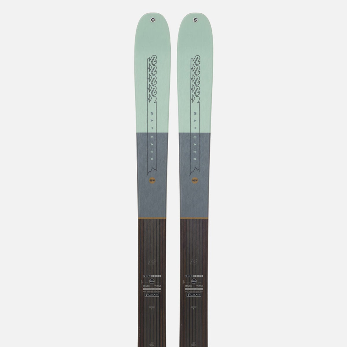 ケーツー K2 WAYBACK 98 W ウェイバック 98 W スキー板 単品 2025-2026 商品外観 正面
