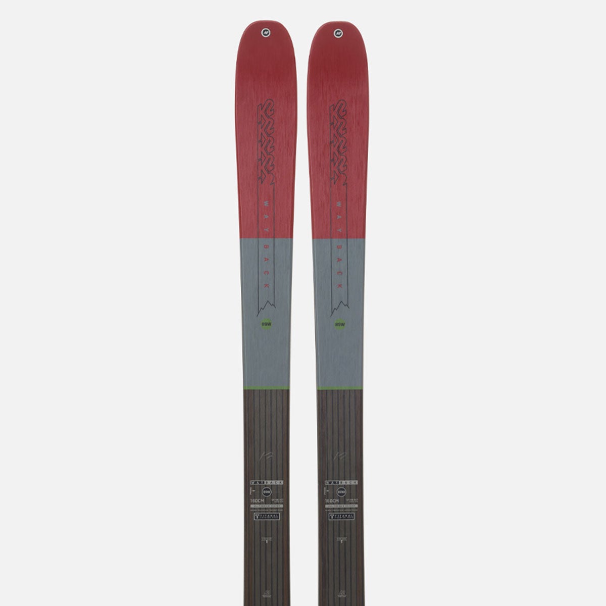 ケーツー K2 WAYBACK 89 W ウェイバック 89 W スキー板 単品 2025-2026 商品外観 正面