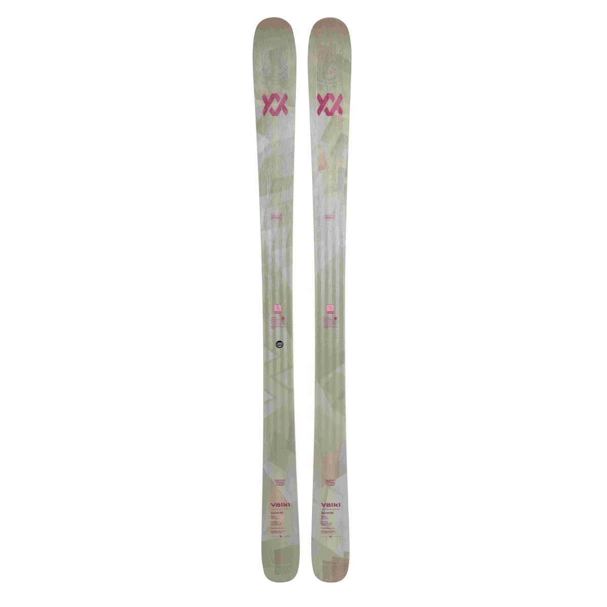 フォルクル VOLKL SECRET 88 シークレット 88 スキー板 単品 2024-2025 正面